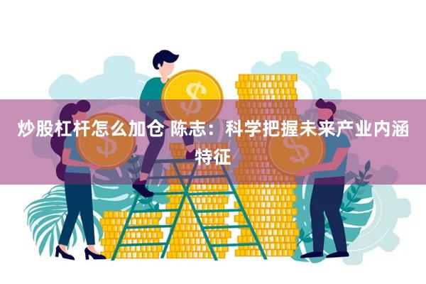 炒股杠杆怎么加仓 陈志：科学把握未来产业内涵特征