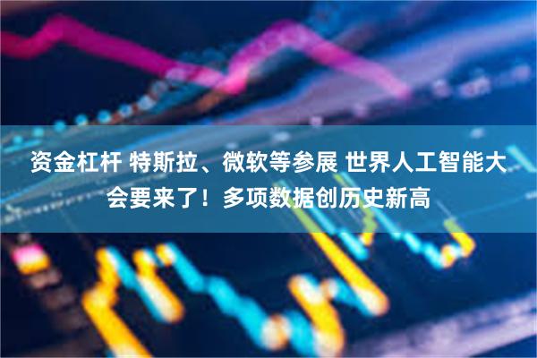 资金杠杆 特斯拉、微软等参展 世界人工智能大会要来了！多项数据创历史新高