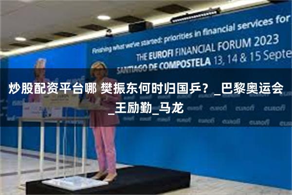 炒股配资平台哪 樊振东何时归国乒？_巴黎奥运会_王励勤_马龙