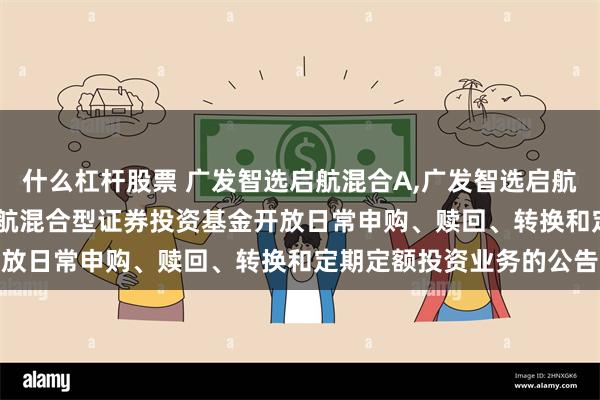 什么杠杆股票 广发智选启航混合A,广发智选启航混合C: 关于广发智选启航混合型证券投资基金开放日常申购、赎回、转换和定期定额投资业务的公告
